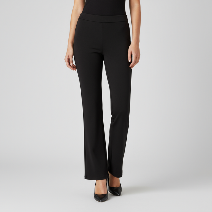 Pantalon Droit Femme Taille Élastique