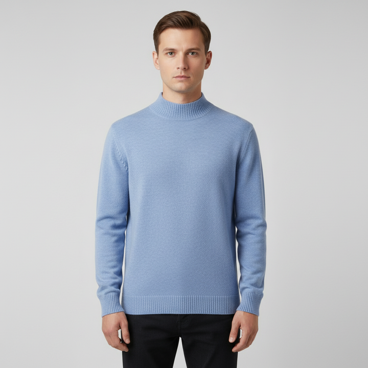 Pull Homme Col Montant en Laine