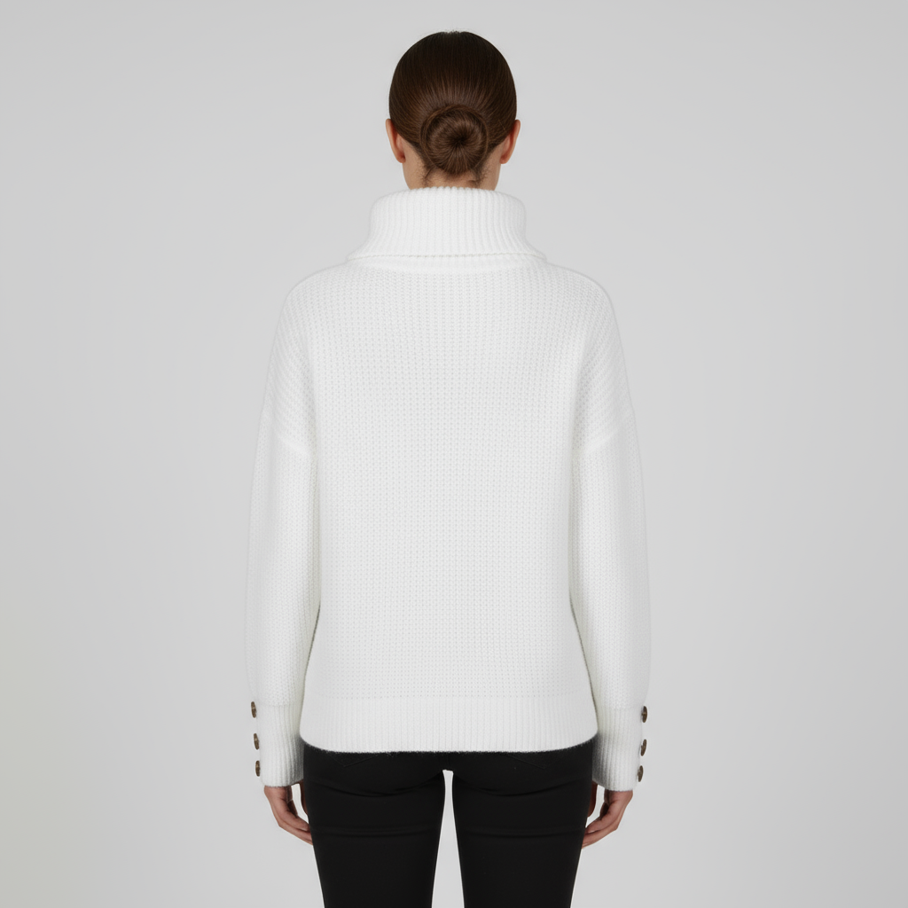 Pull Femme Col Roulé Oversize