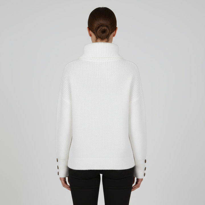 Pull Femme Col Roulé Oversize