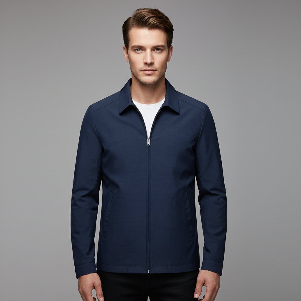 Veste Homme Zippée Imperméable | Col Pointu