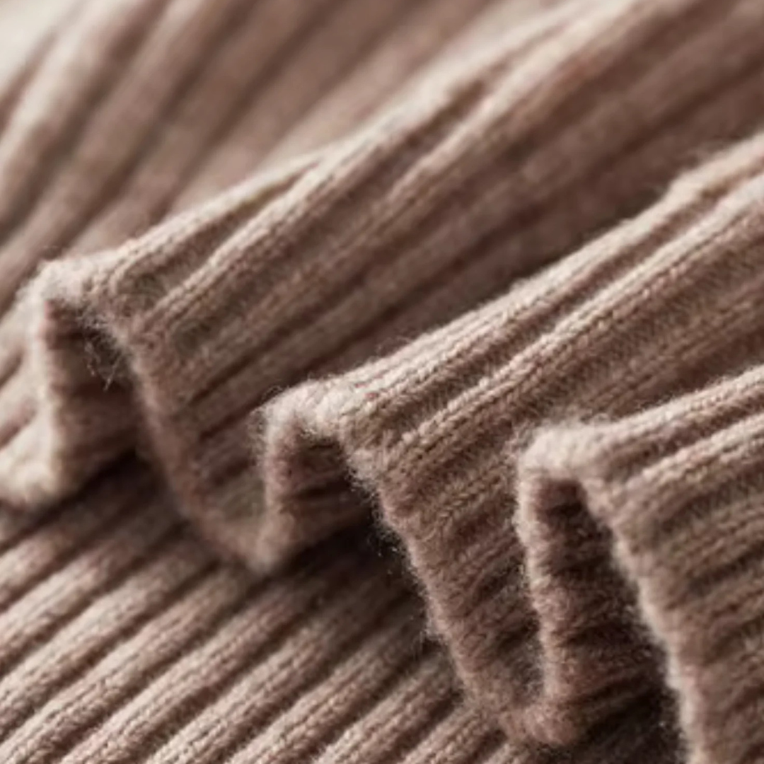 Pull Henley Homme Laine Mérinos Côtelé