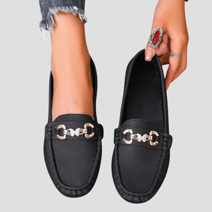 Mocassins femme à mors similicuir