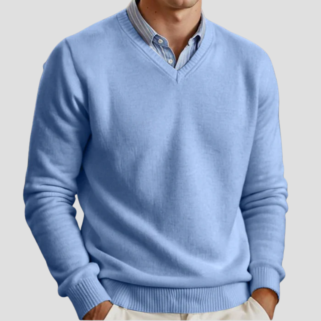 Pull Homme Col V Maille
