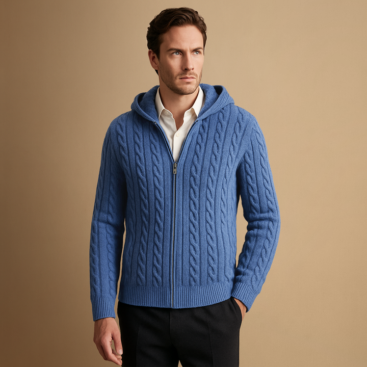 Cardigan Homme Zippé Bicolore