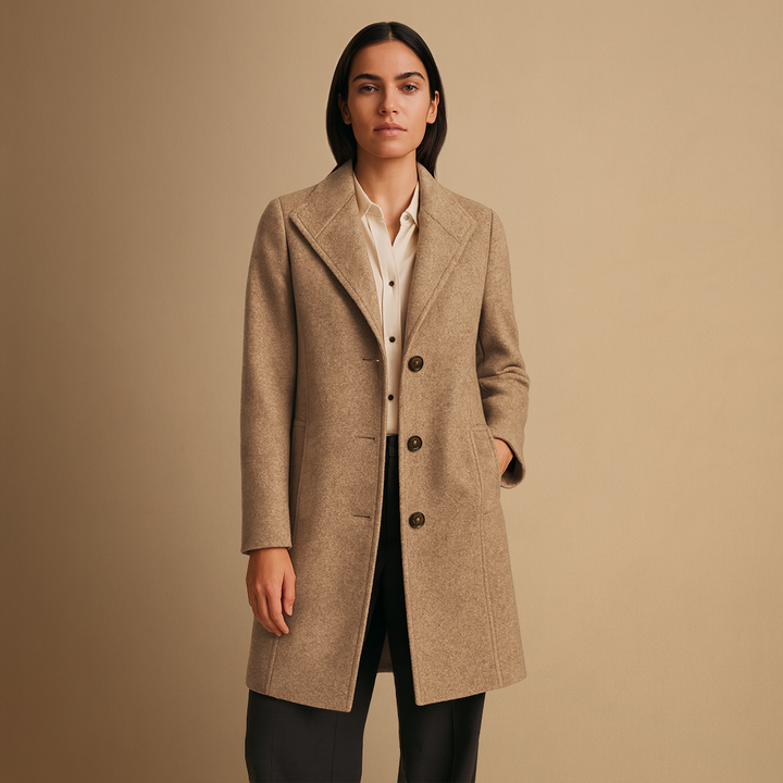 Manteau Femme Tweed Mi-Long