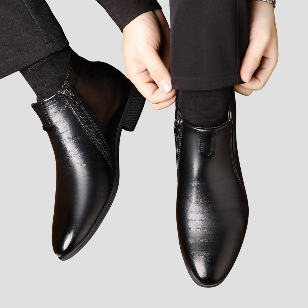 Bottines Homme en Cuir Zippées