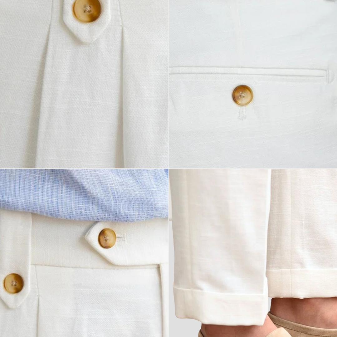 Pantalon Homme à Pinces Taille Haute