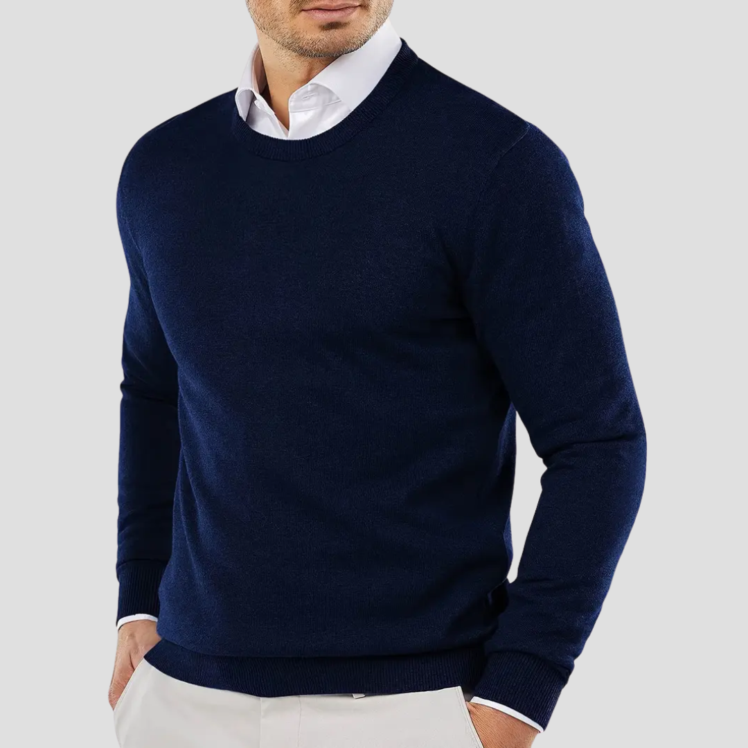 Pull Homme Col V Tricoté