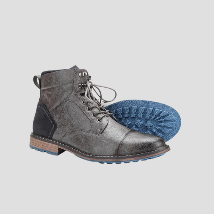 Bottines Homme en Cuir à Lacets
