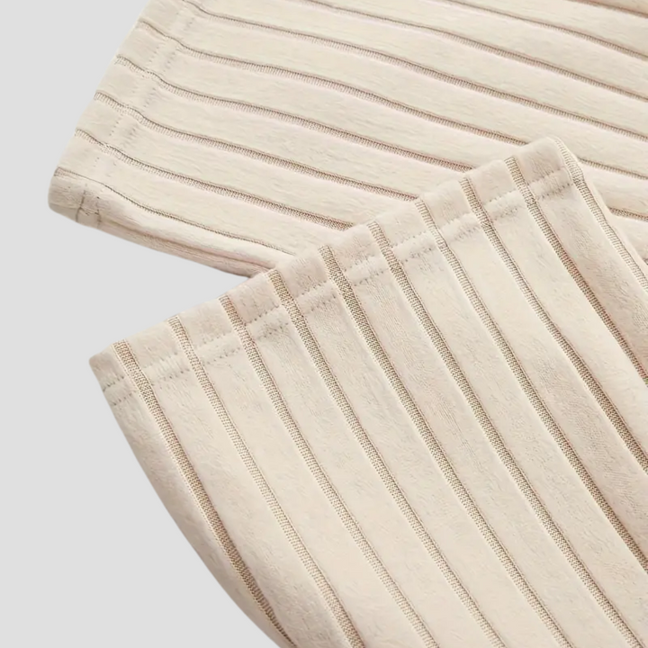 Ensemble Femme 2 Pièces Côtelé Abricot