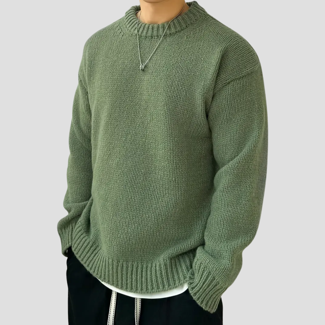 Pull Homme Col Rond Tricoté