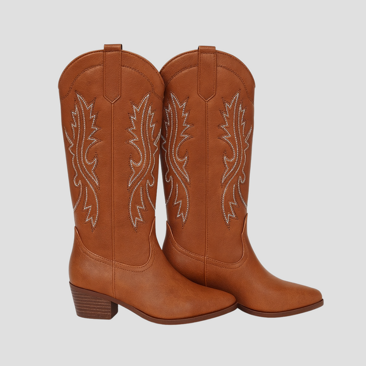Bottes cowboy femme similicuir