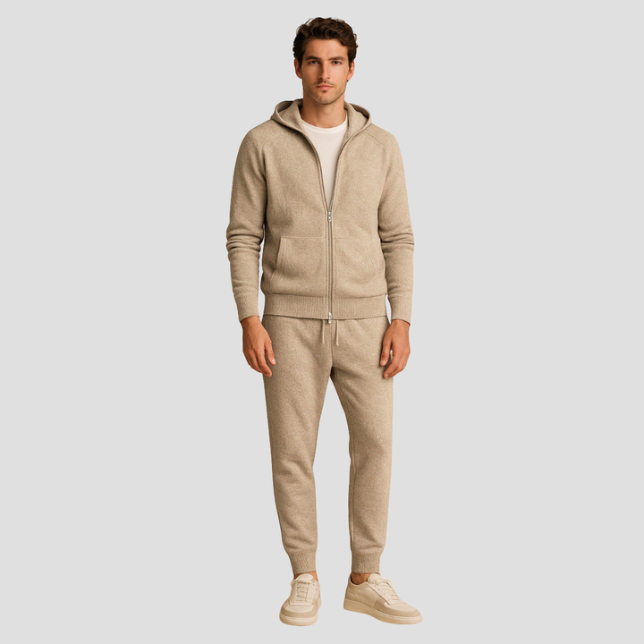 Ensemble Jogging Homme Zippé à Capuche