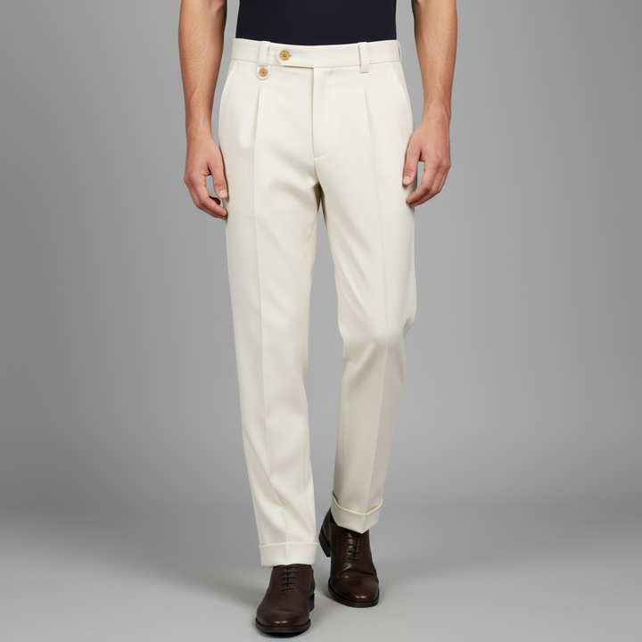 Pantalon Homme à Pinces Taille Haute