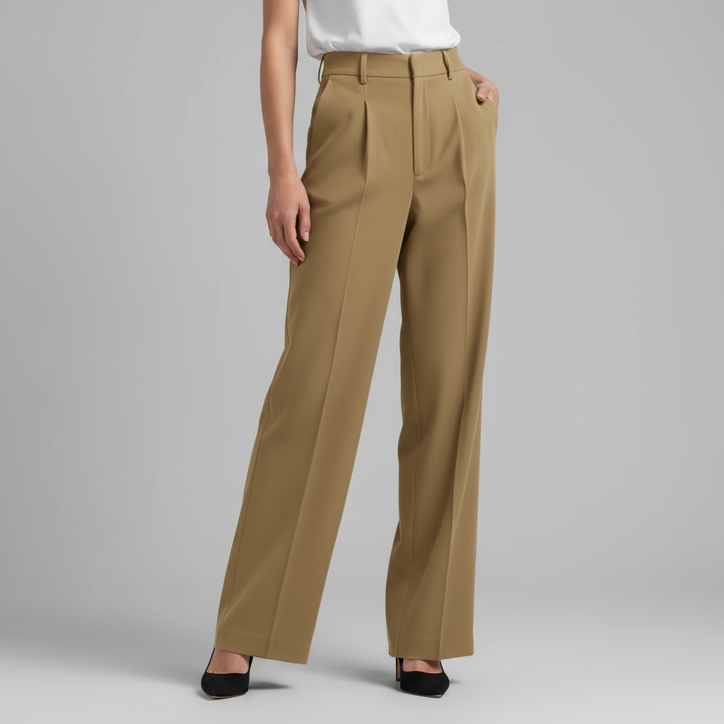 Pantalon Femme Taille Haute | Jambes Droites