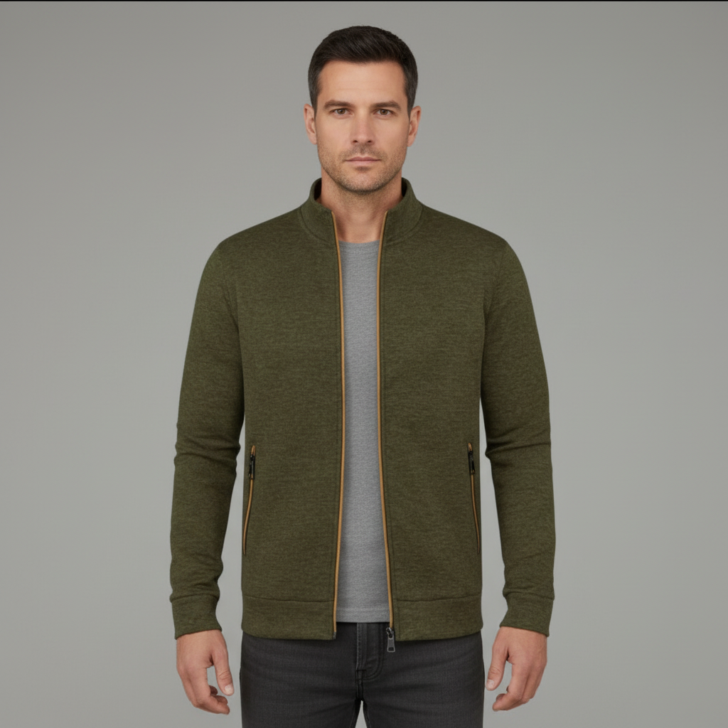 Cardigan Zippé Homme Maille