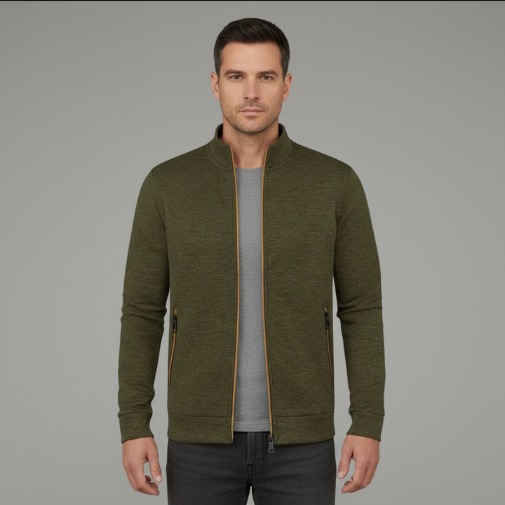 Cardigan Zippé Homme Maille