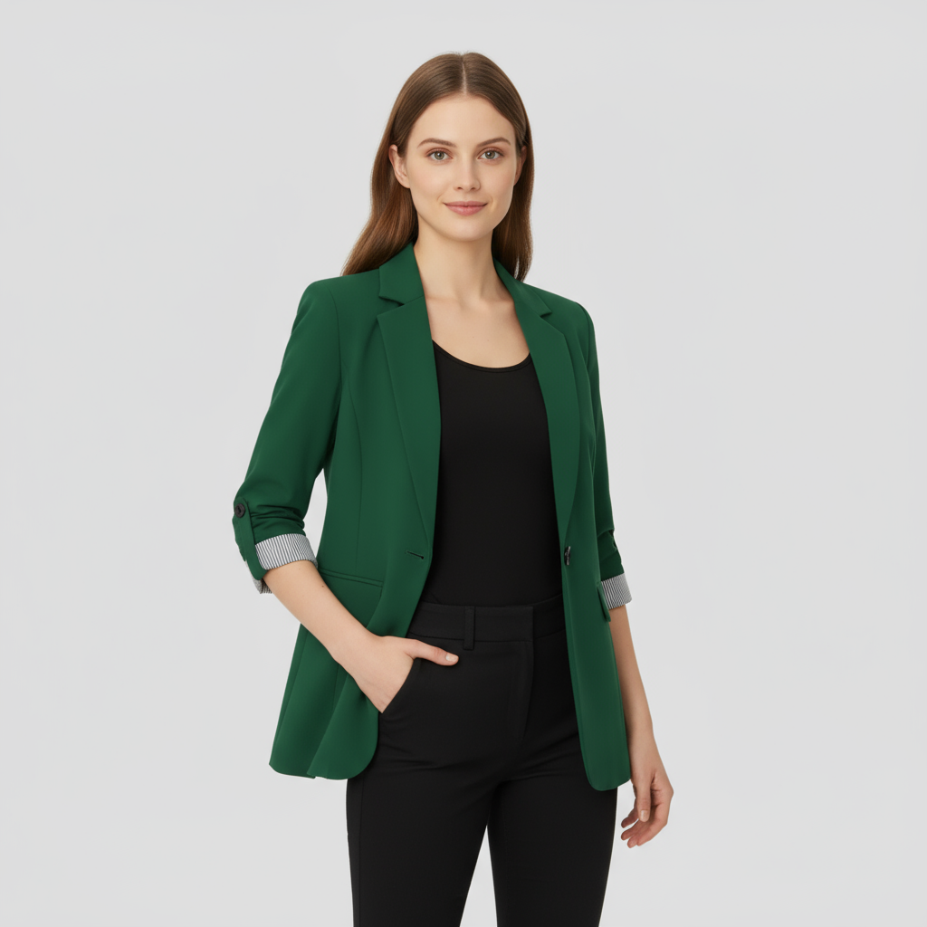 Blazer Femme Laine Col Revers