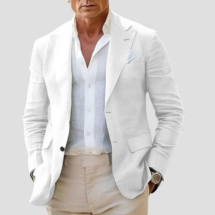 Blazer Homme en Lin Texturé