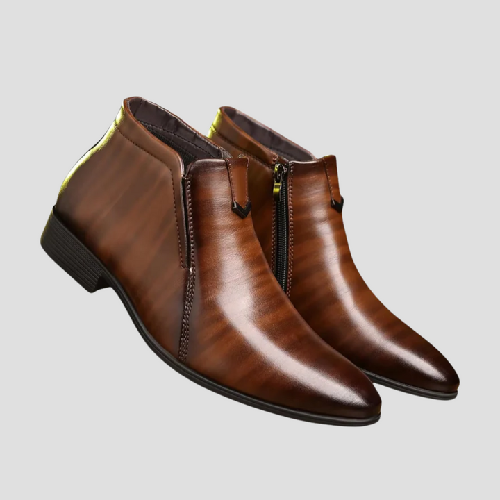 Bottines Homme en Cuir Zippées