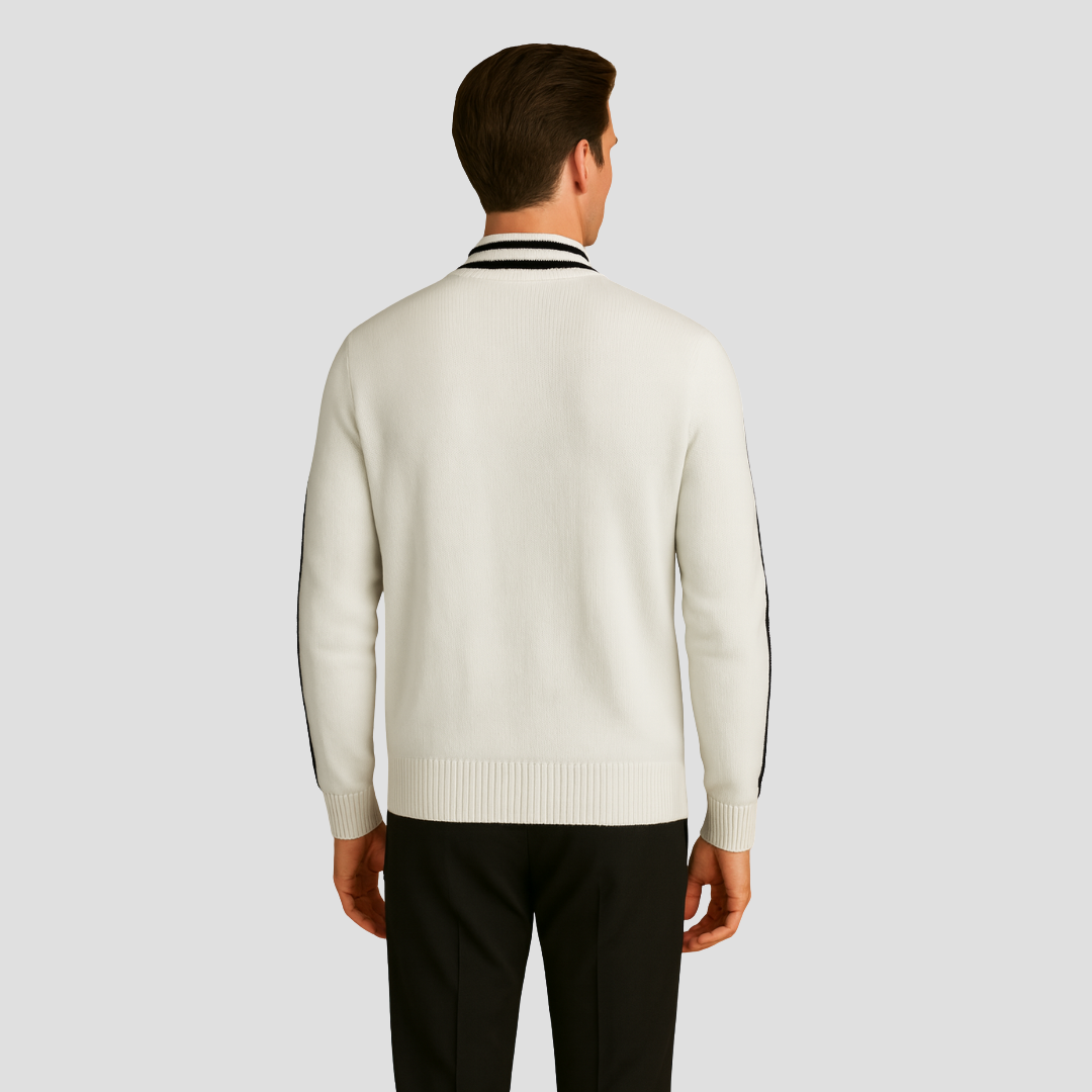 Cardigan Homme Zippé Laine Mérinos