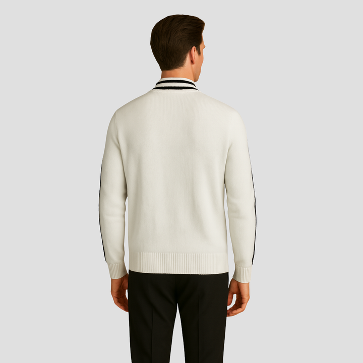 Cardigan Homme Zippé Laine Mérinos