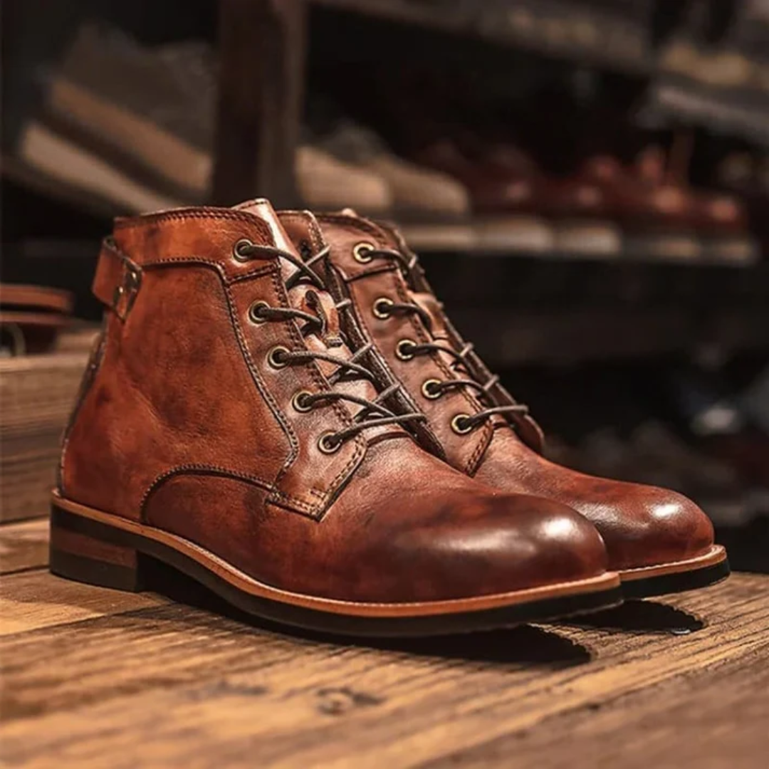 Bottines Homme Cuir à Lacets