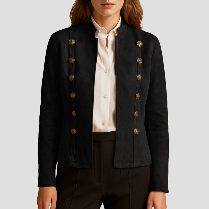 Veste Femme Double Boutonnage Suédée