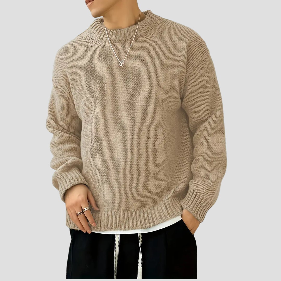 Pull Homme Col Rond Tricoté