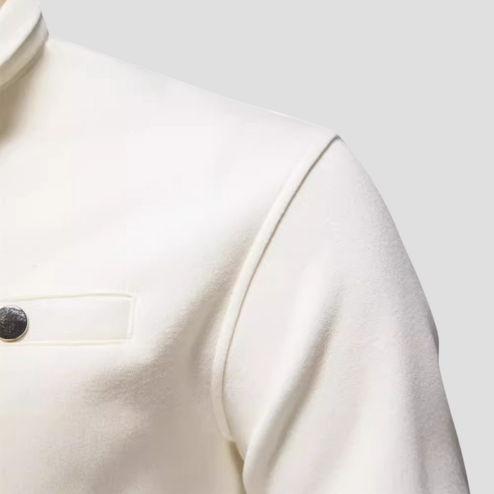 Pull Homme Demi-Zip Col Montant