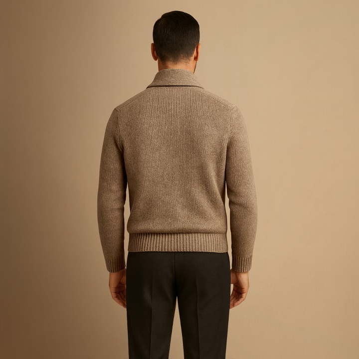 Cardigan Homme Col Châle Boutonné