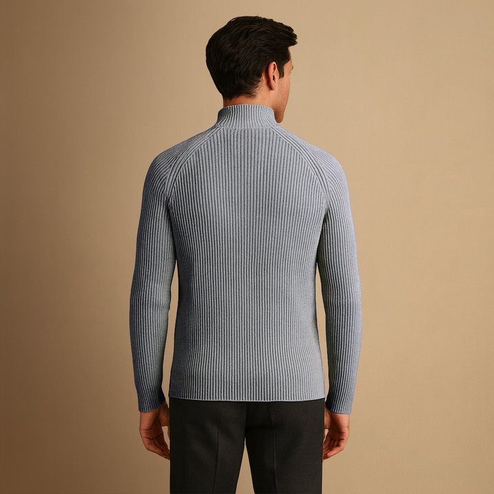 Cardigan Homme Zippé Col Montant