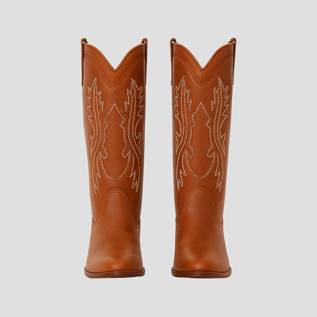 Bottes cowboy femme similicuir