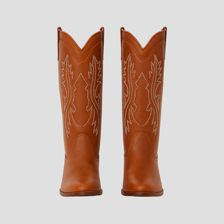 Bottes cowboy femme similicuir