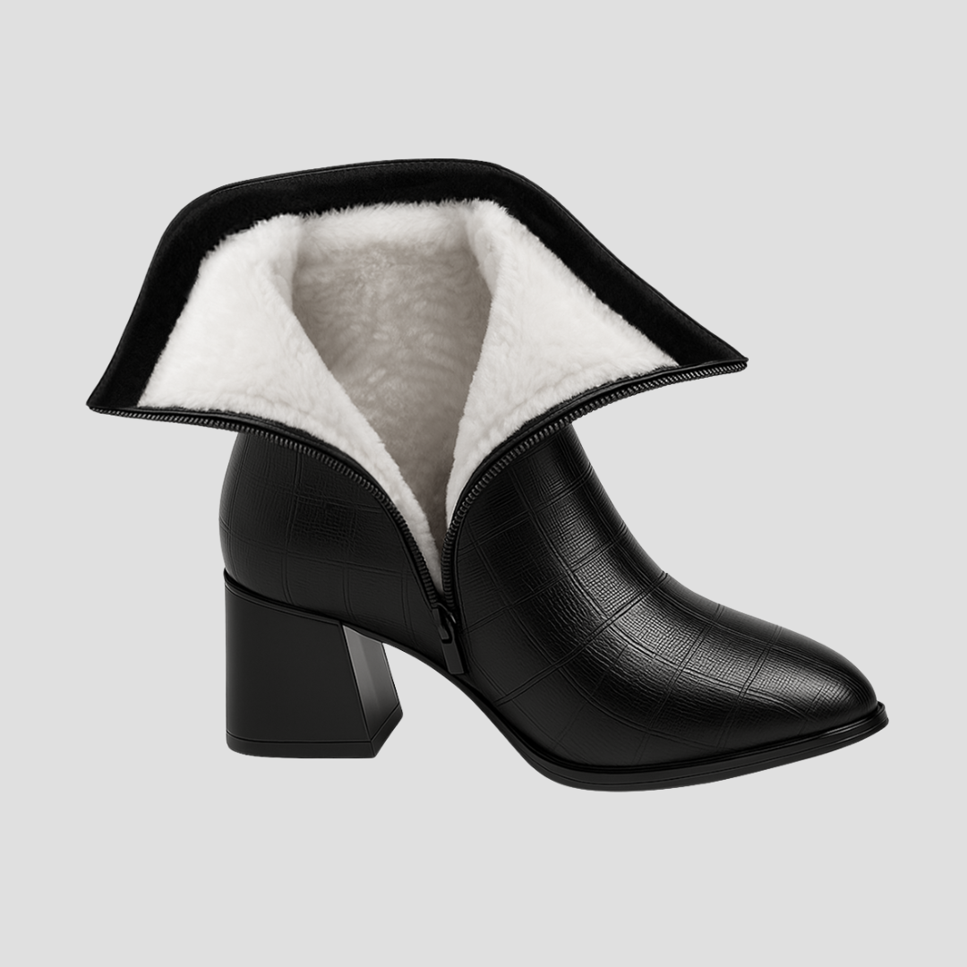 Bottines femme noires talon bloc