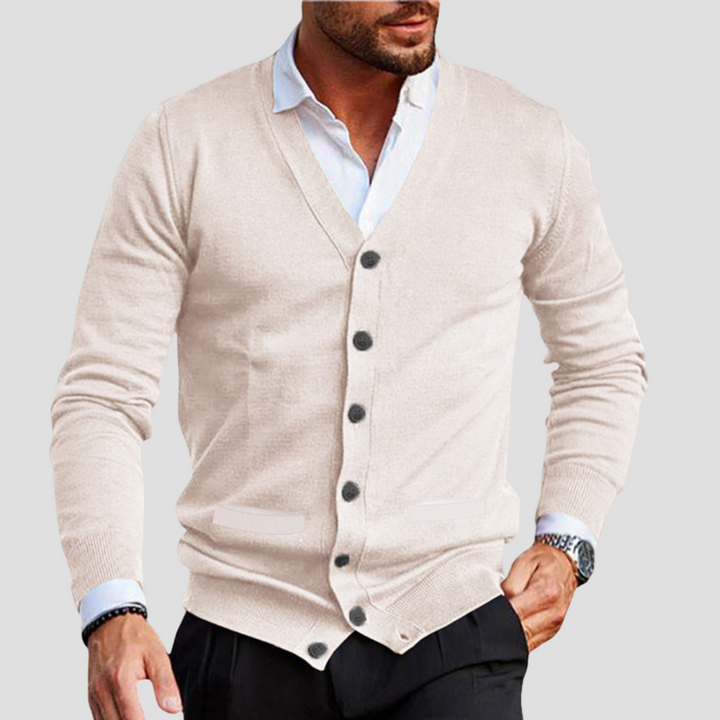 Cardigan Homme Col V Boutonné