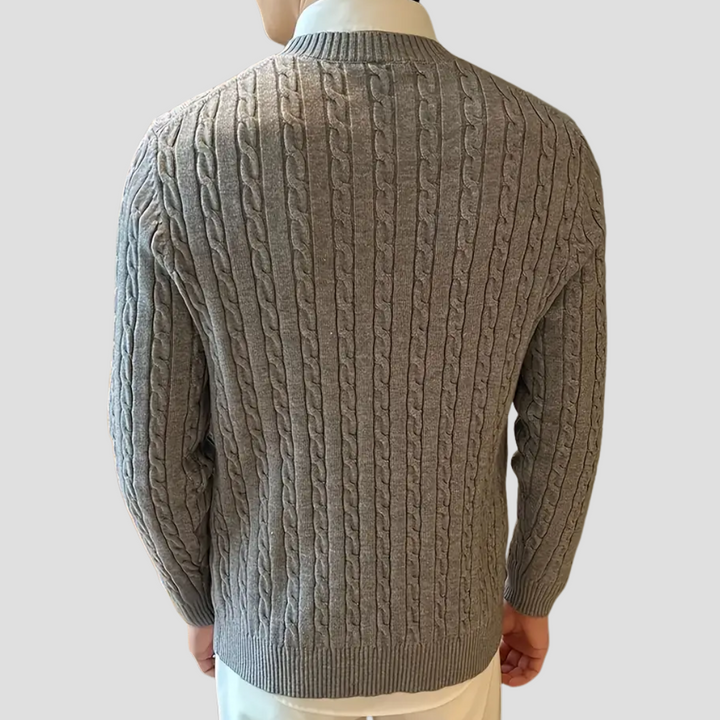 Pull Homme Maille Torsadée | Col Rond