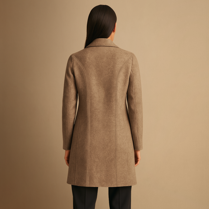 Manteau Femme Tweed Mi-Long