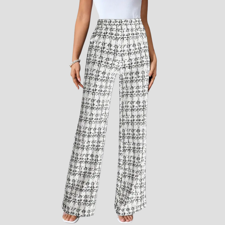 Pantalon Large Femme Imprimé | Taille Haute