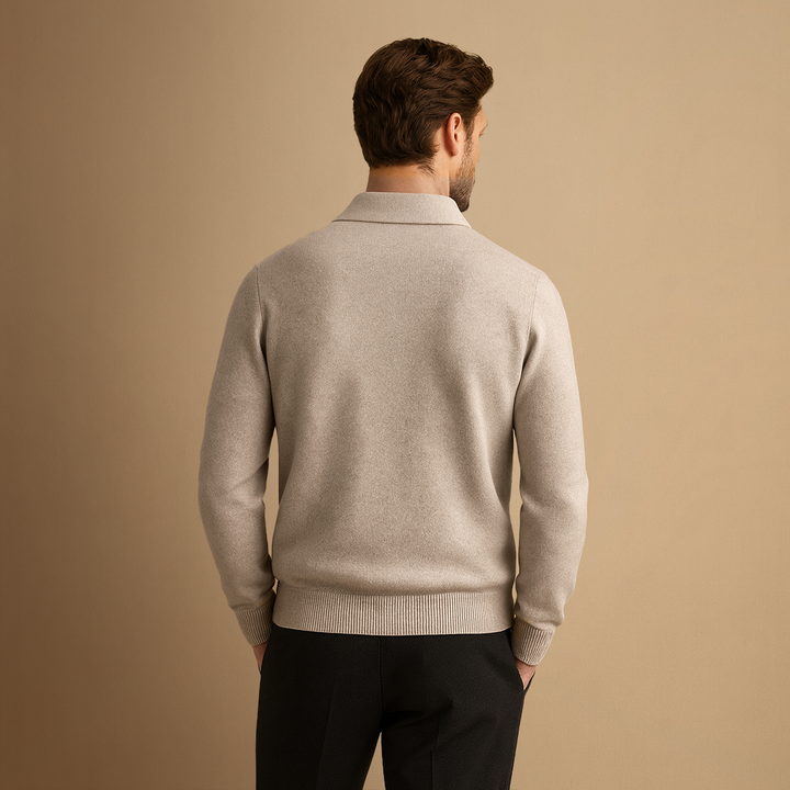 Cardigan Homme Laine Zippé