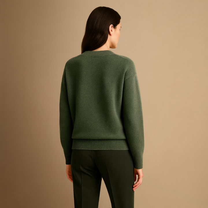 Pull Femme Col Rond Tricoté