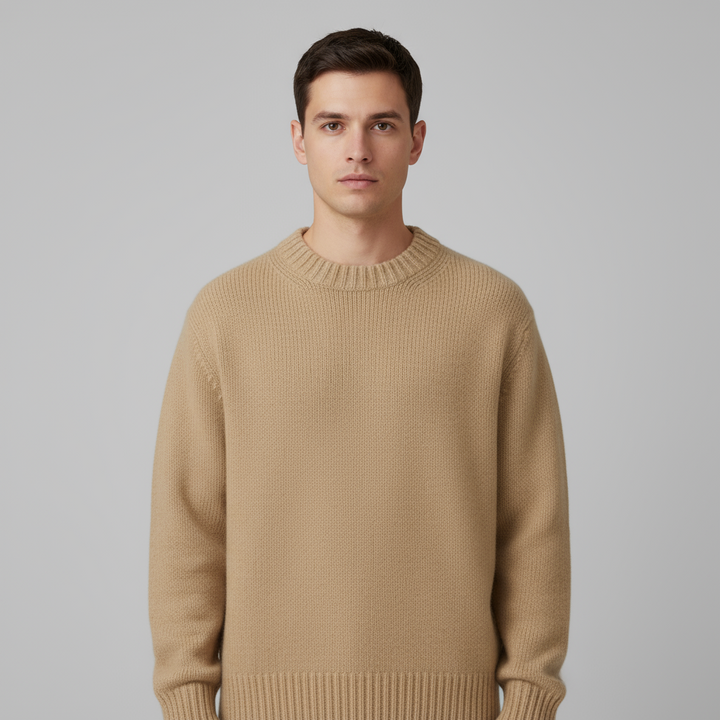 Pull Homme Col Rond Tricoté