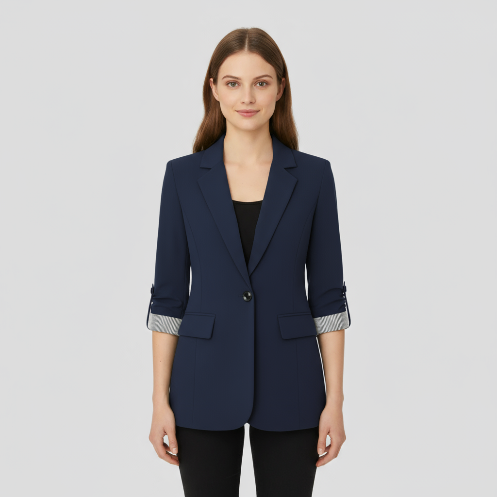 Blazer Femme Laine Col Revers