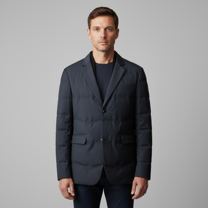 Doudoune Homme Matelassée Boutonnée