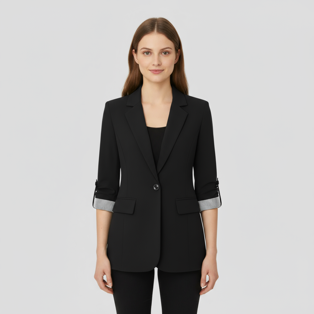 Blazer Femme Laine Col Revers