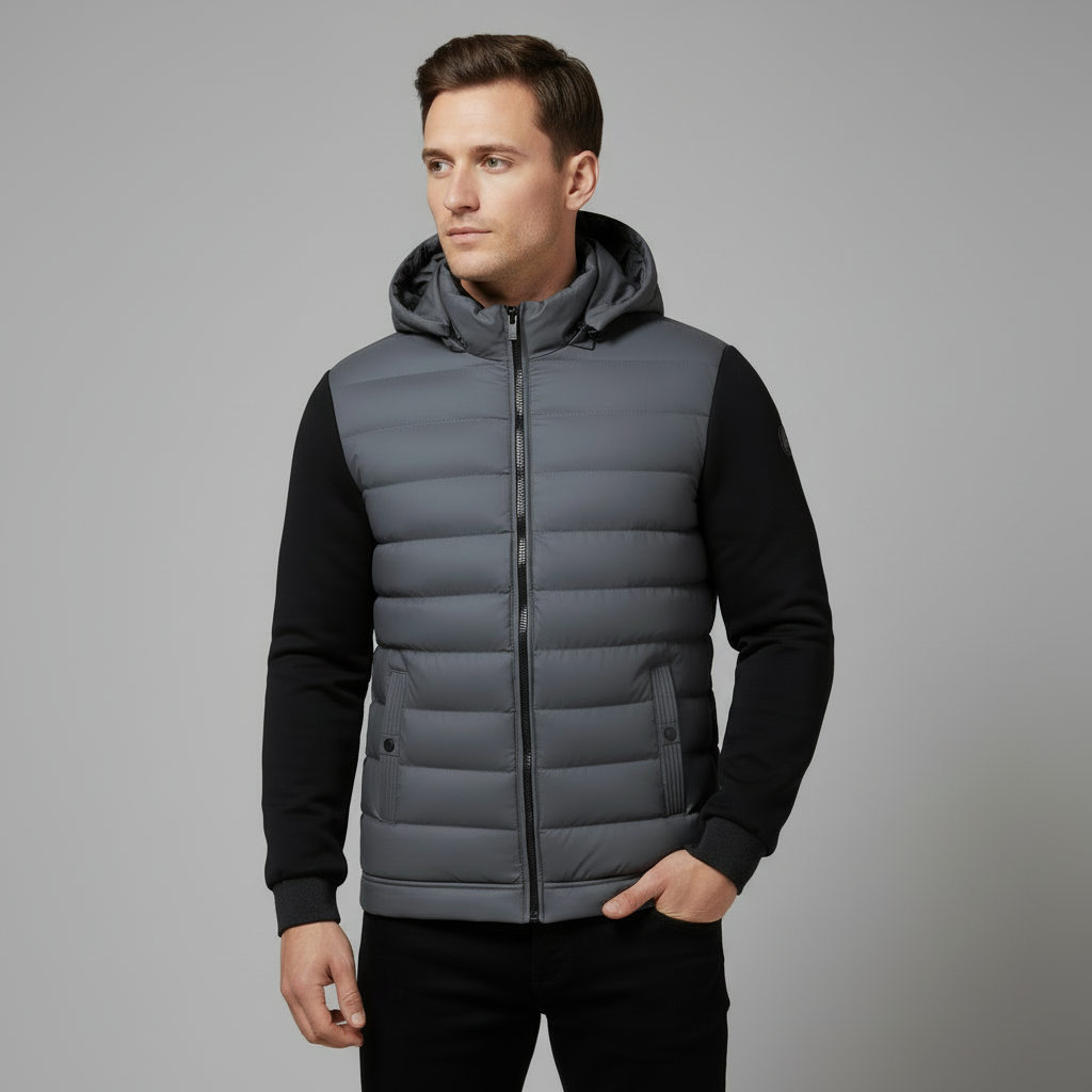 Veste Homme Matelassée à Capuche