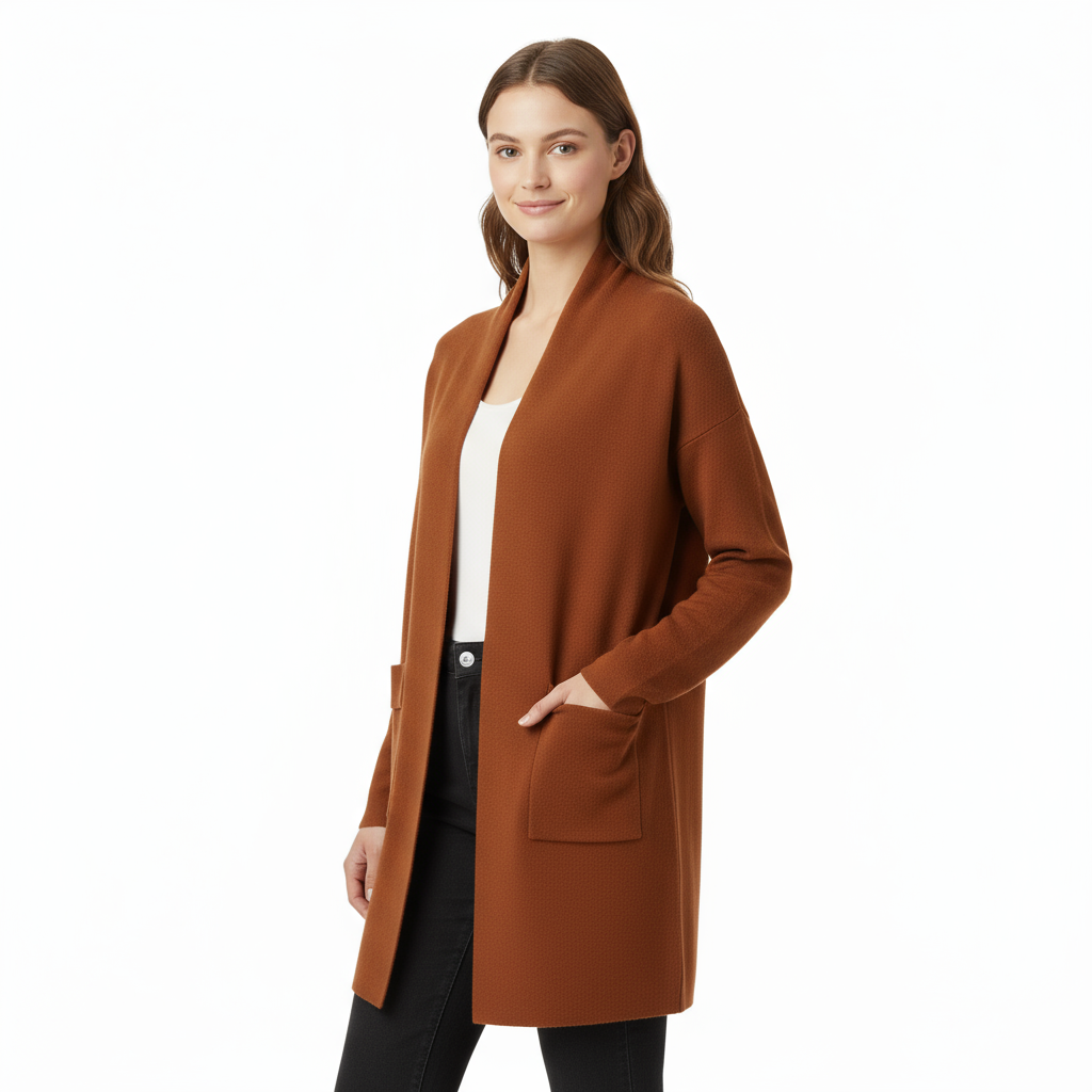 Cardigan Femme Long en Maille