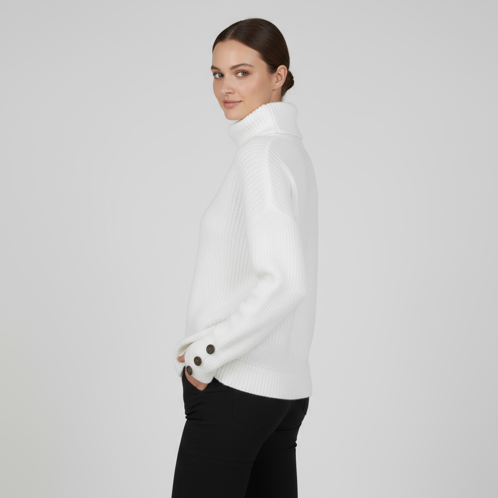 Pull Femme Col Roulé Oversize