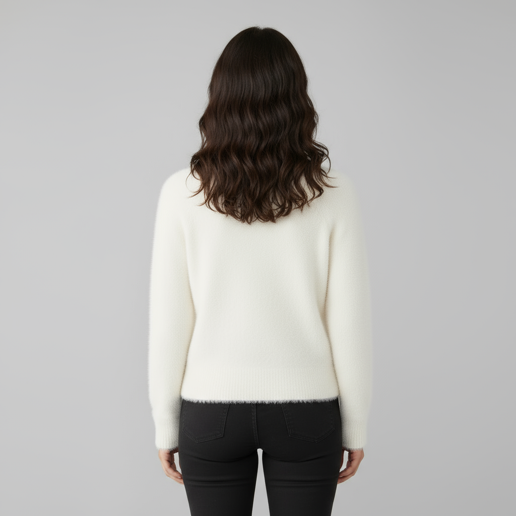 Pull Femme Col Rond Maille Douce